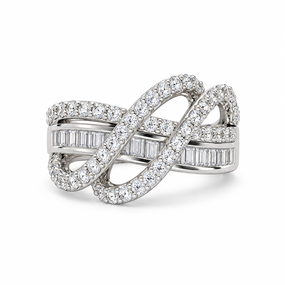 Twisted Elegance Moissanite – product view 4