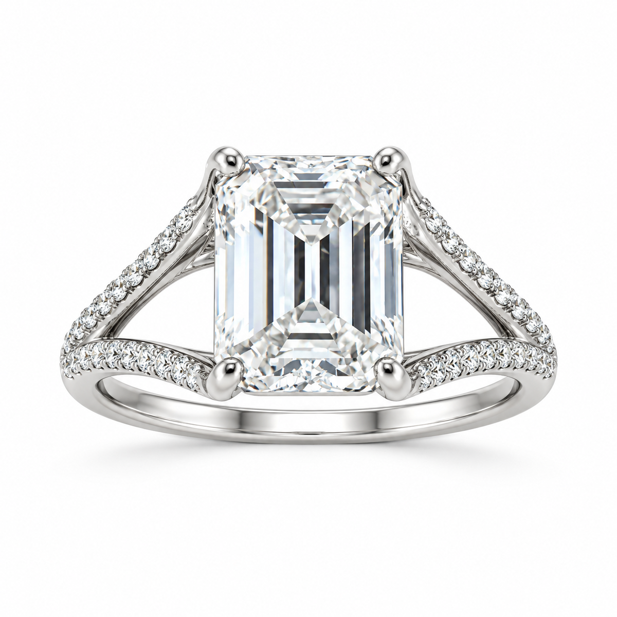 Regal Emerald Cascade Ring