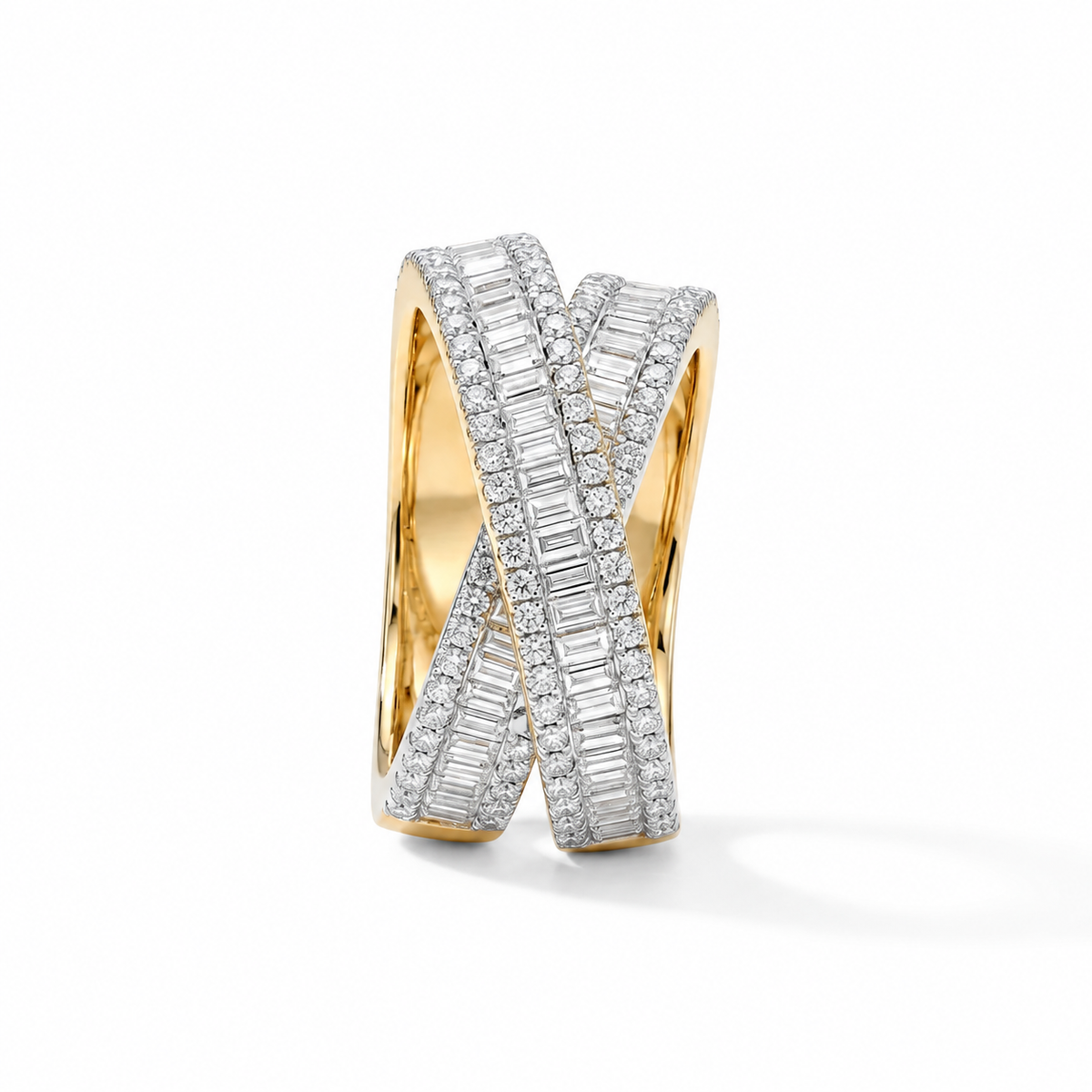 Criss Cross Opulence Ring