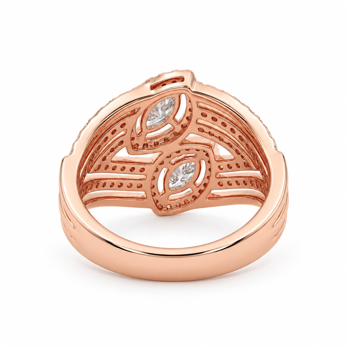 Marquise Rose Gold RIng – product view 3