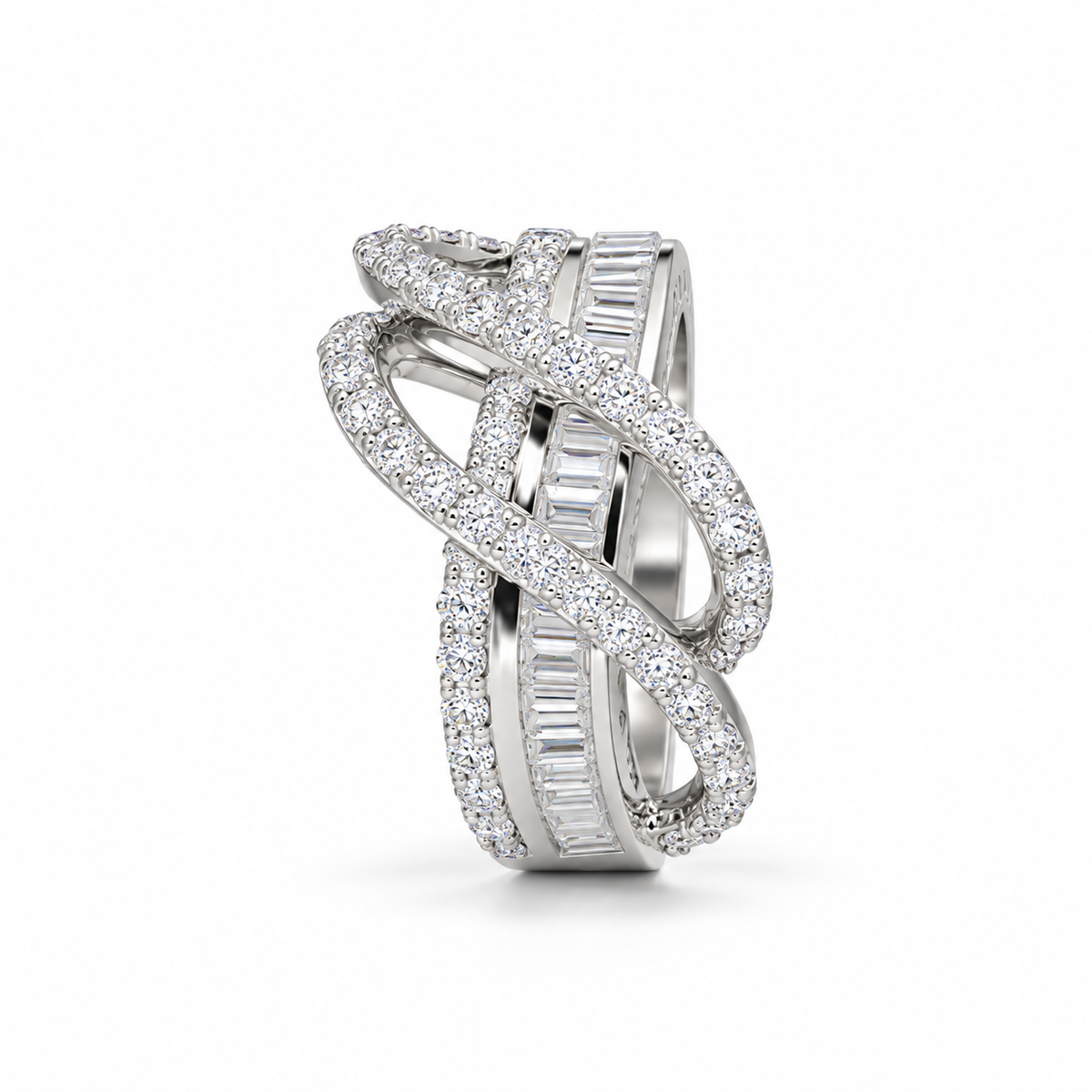 Twisted Elegance Moissanite – product view 3