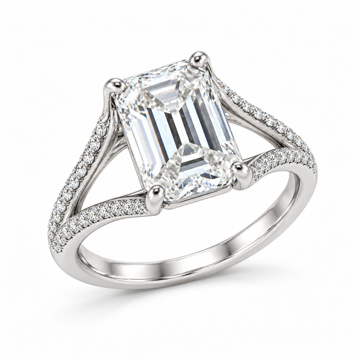 Regal Emerald Cascade Ring – product view 3