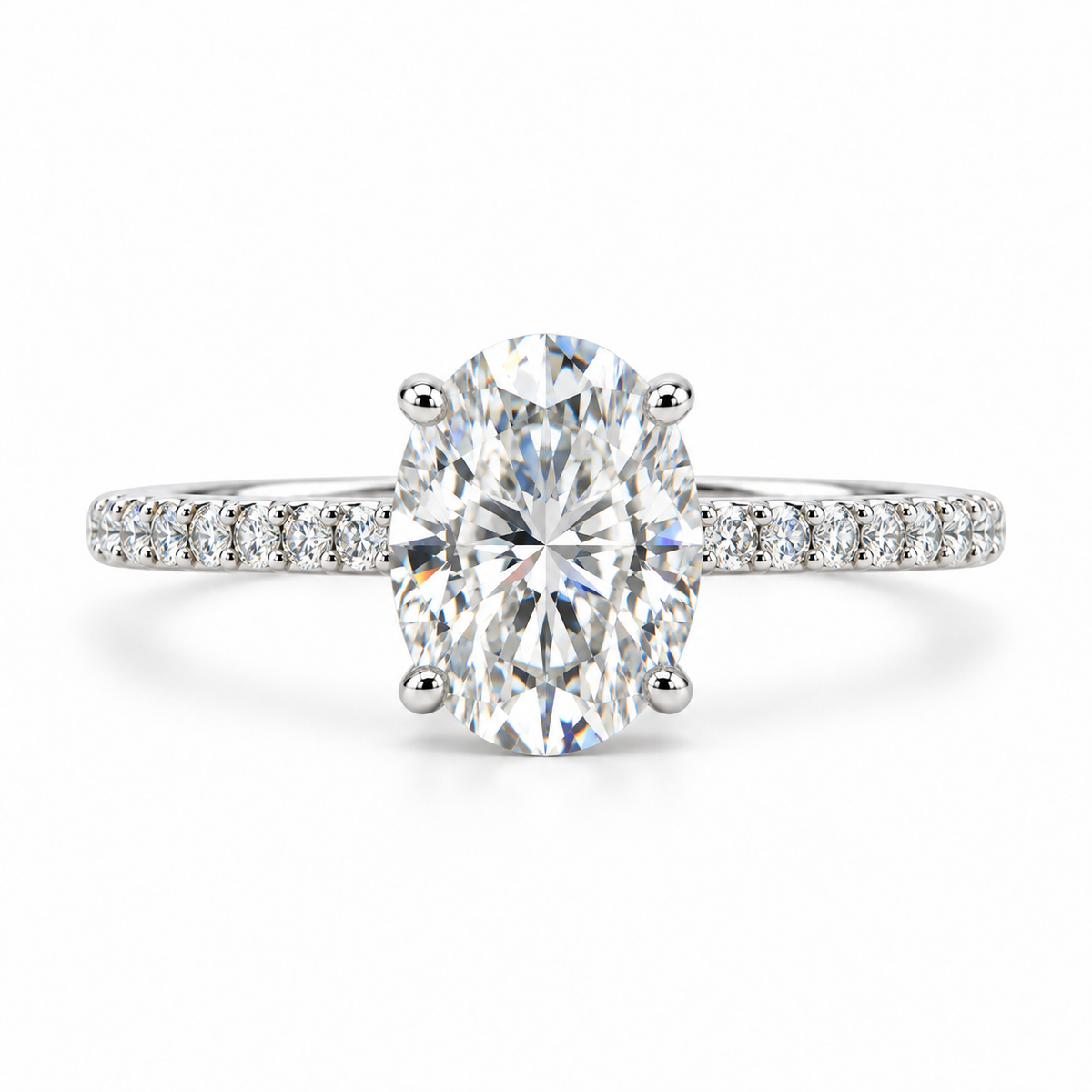 Whispering Halo Oval Ring