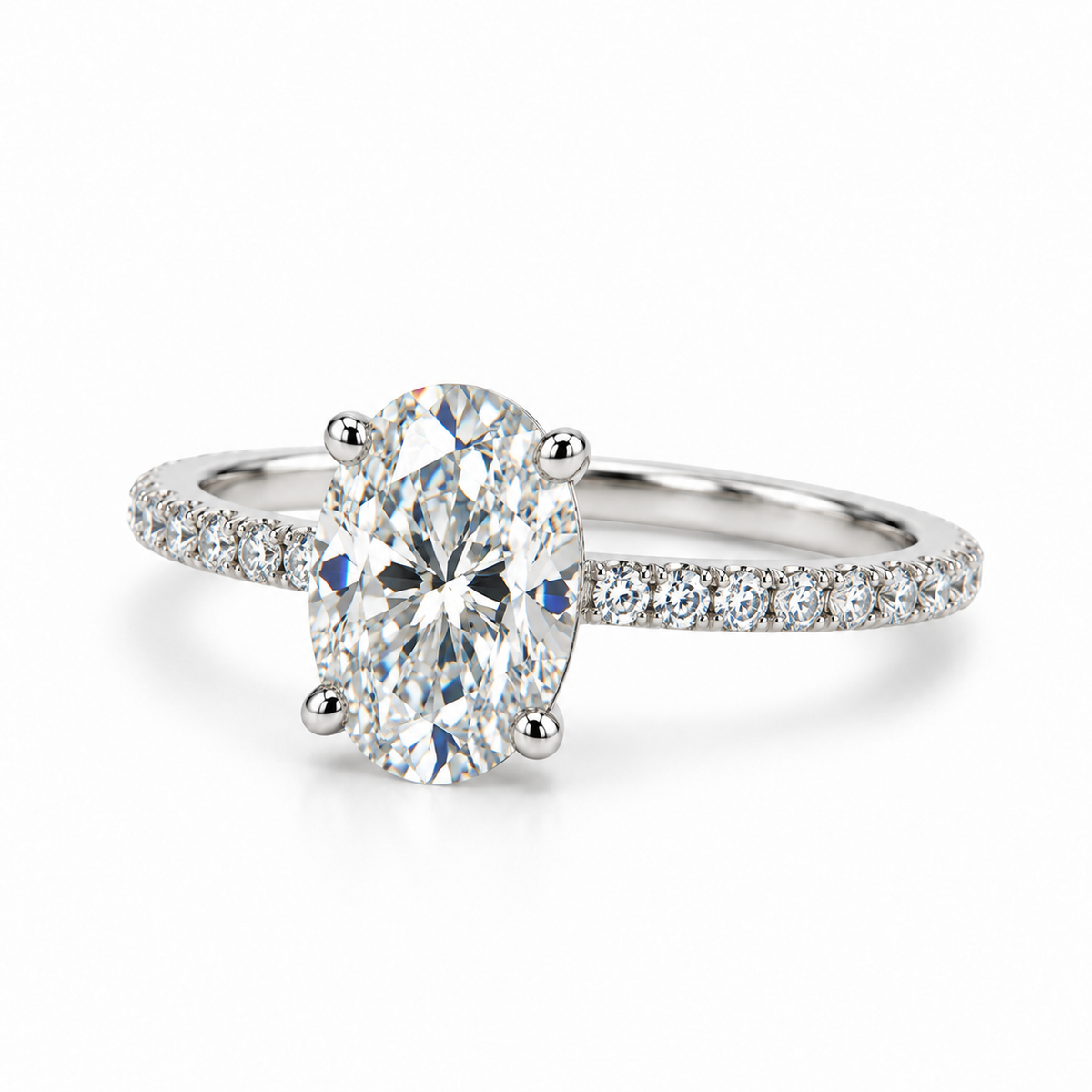 Whispering Halo Oval Ring – product view 2