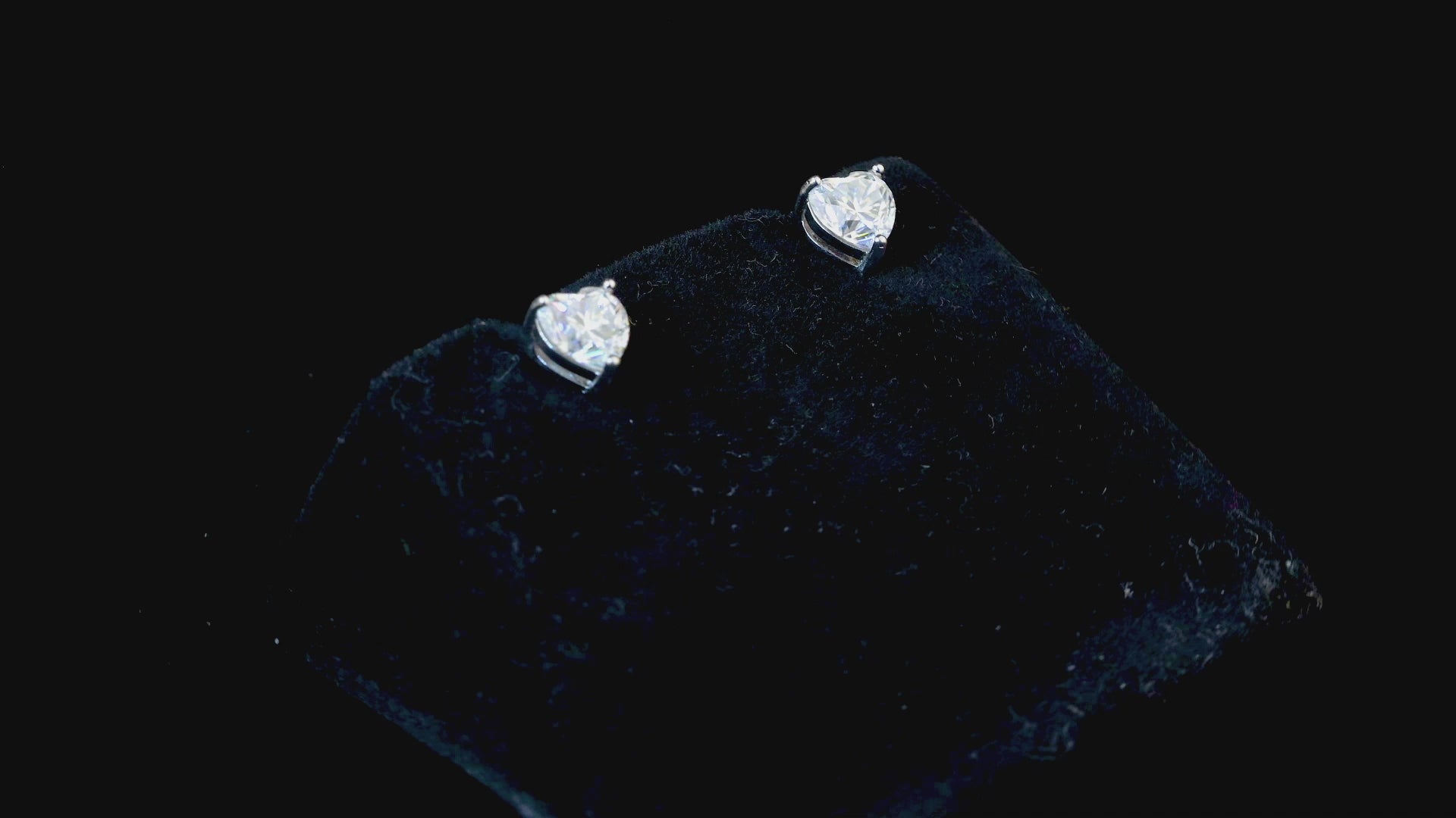 Evergreen Heart Solitaire Earrings