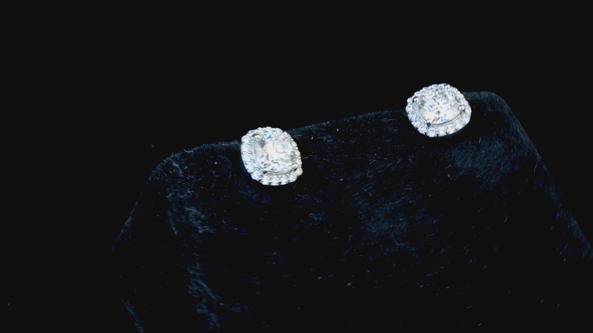 Glowing Halo Cushion Earrings