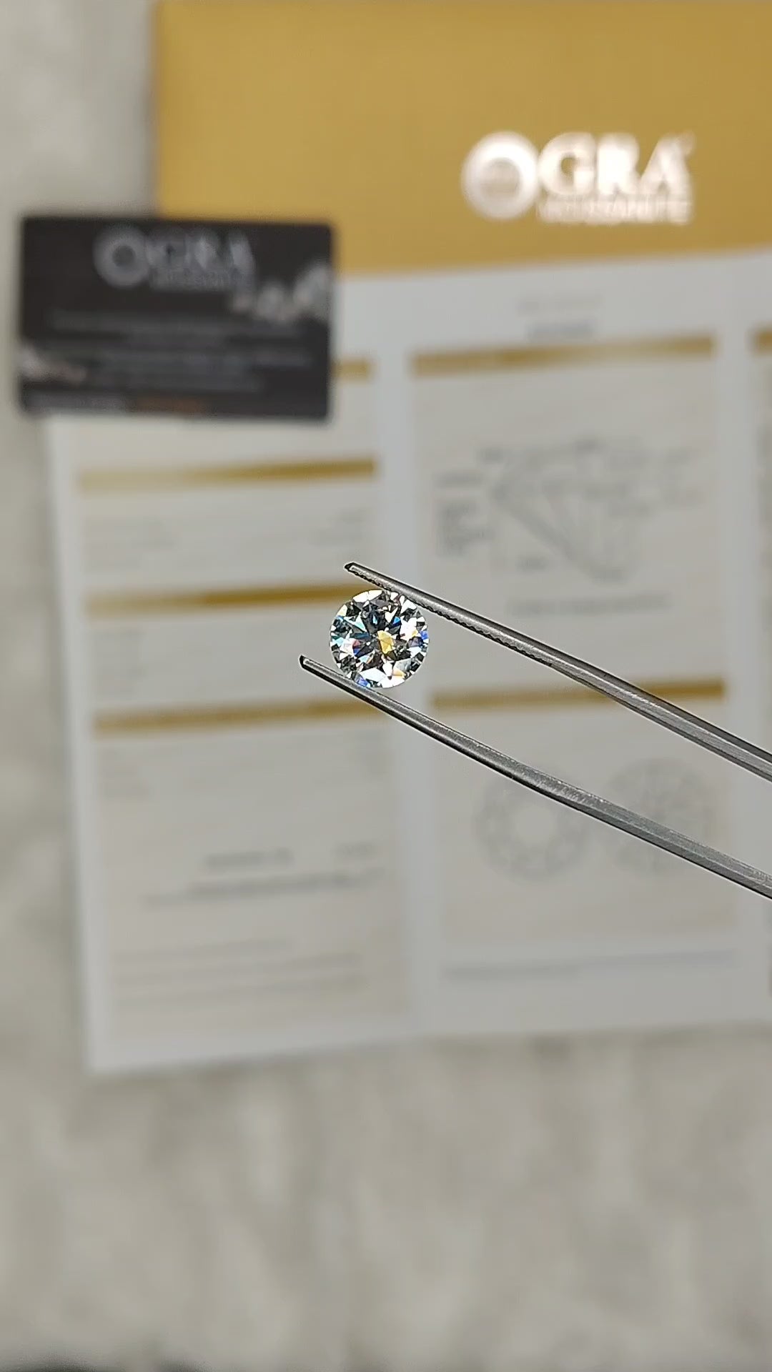 Classic Round Certified Loose Moissanite Diamond