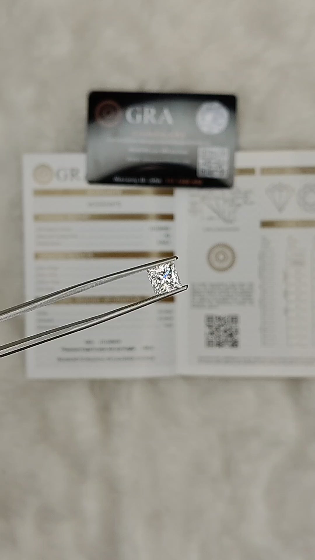 Princess Cut Certified Loose Moissanite Diamond