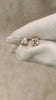 Fancy Bezel Princess Cut Earrings