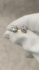 Rose Gold Heart  Bezel Studs