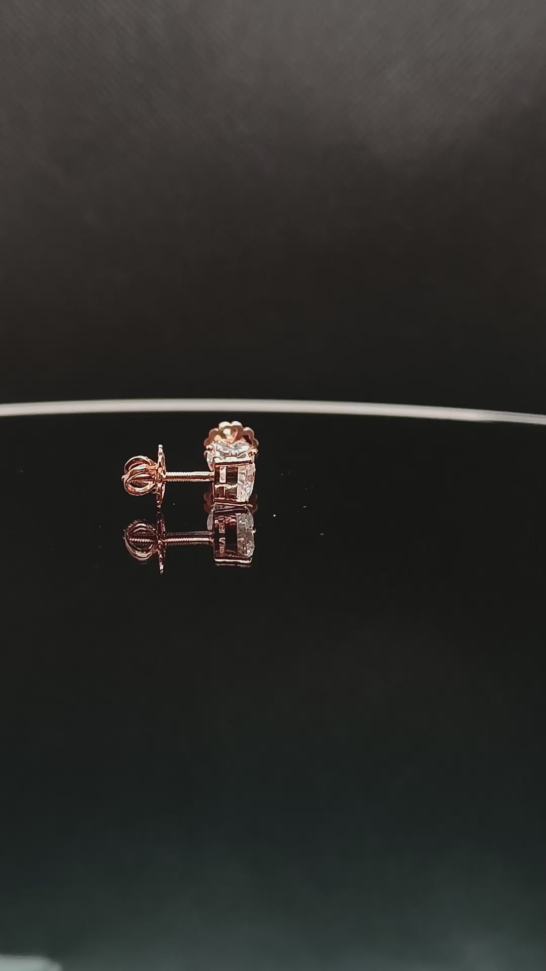 Heart Solitaire Earrings