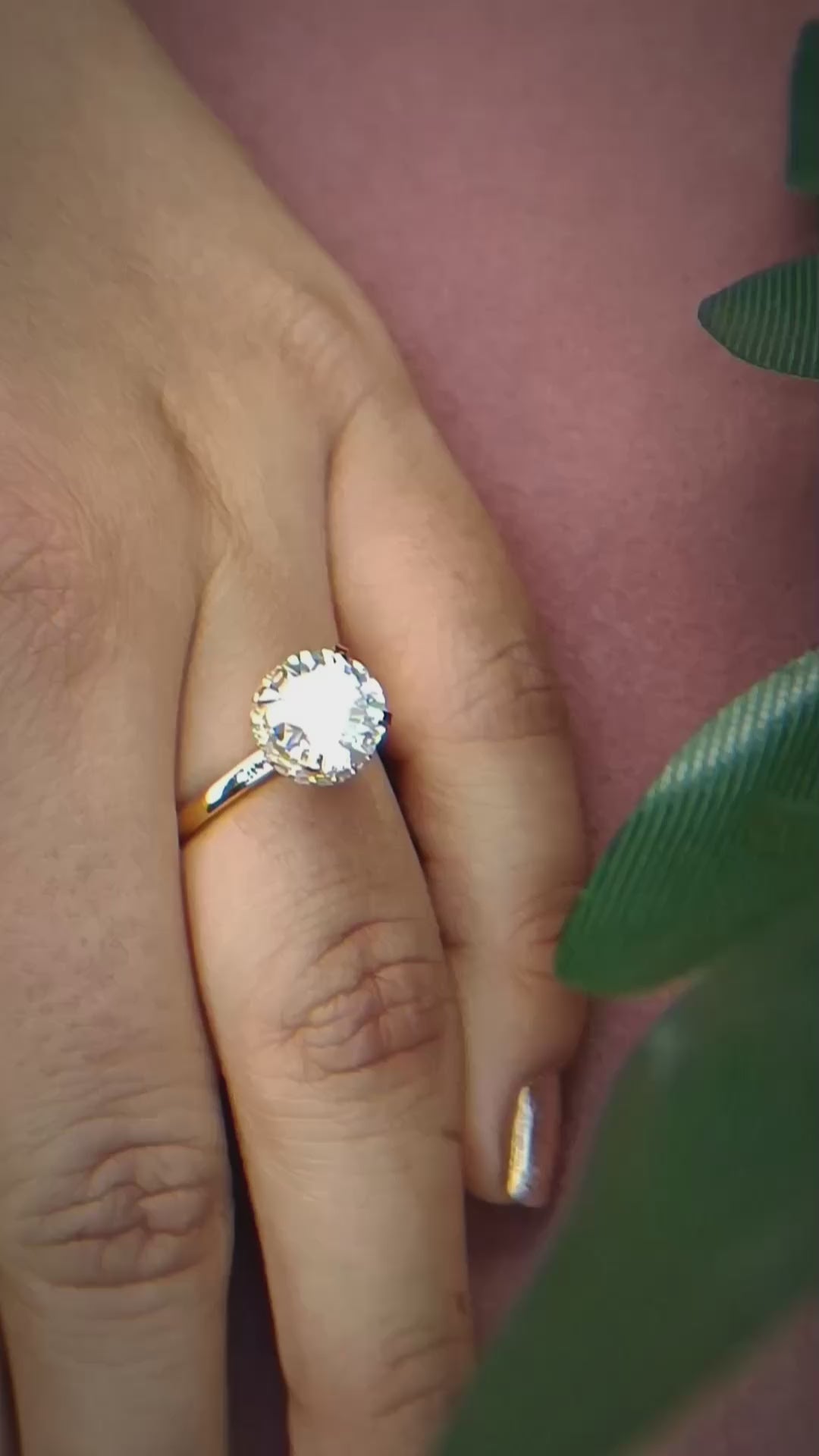 Round Solitaire Inner Halo