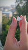 White Lustre Pear Ring