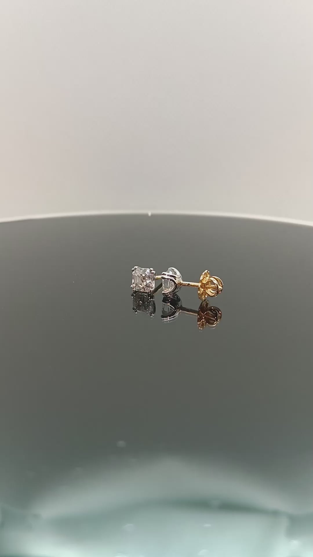Asscher Cut Elegance Studs