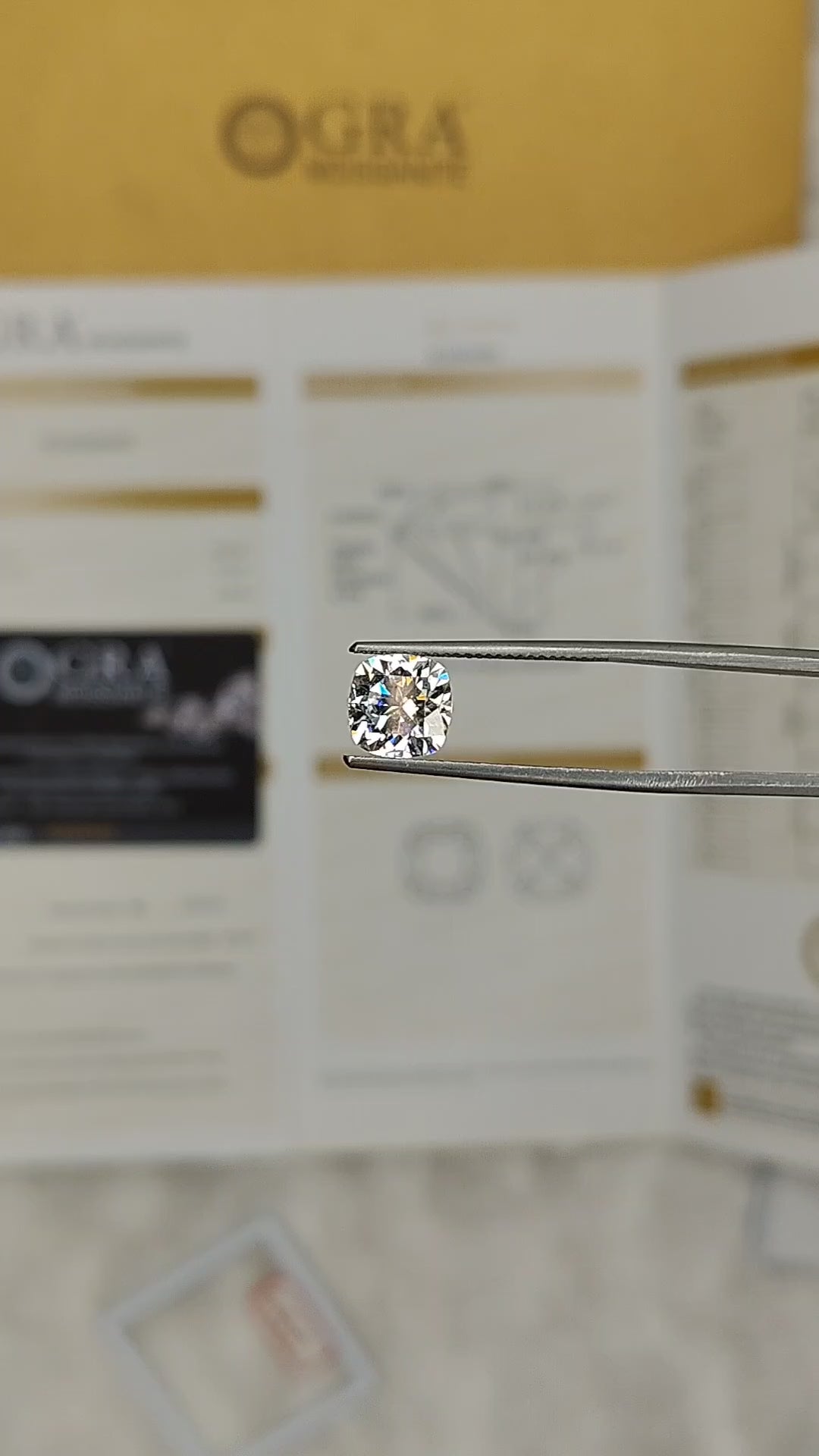 Cushion Cut Certified Loose Moissanite Diamond