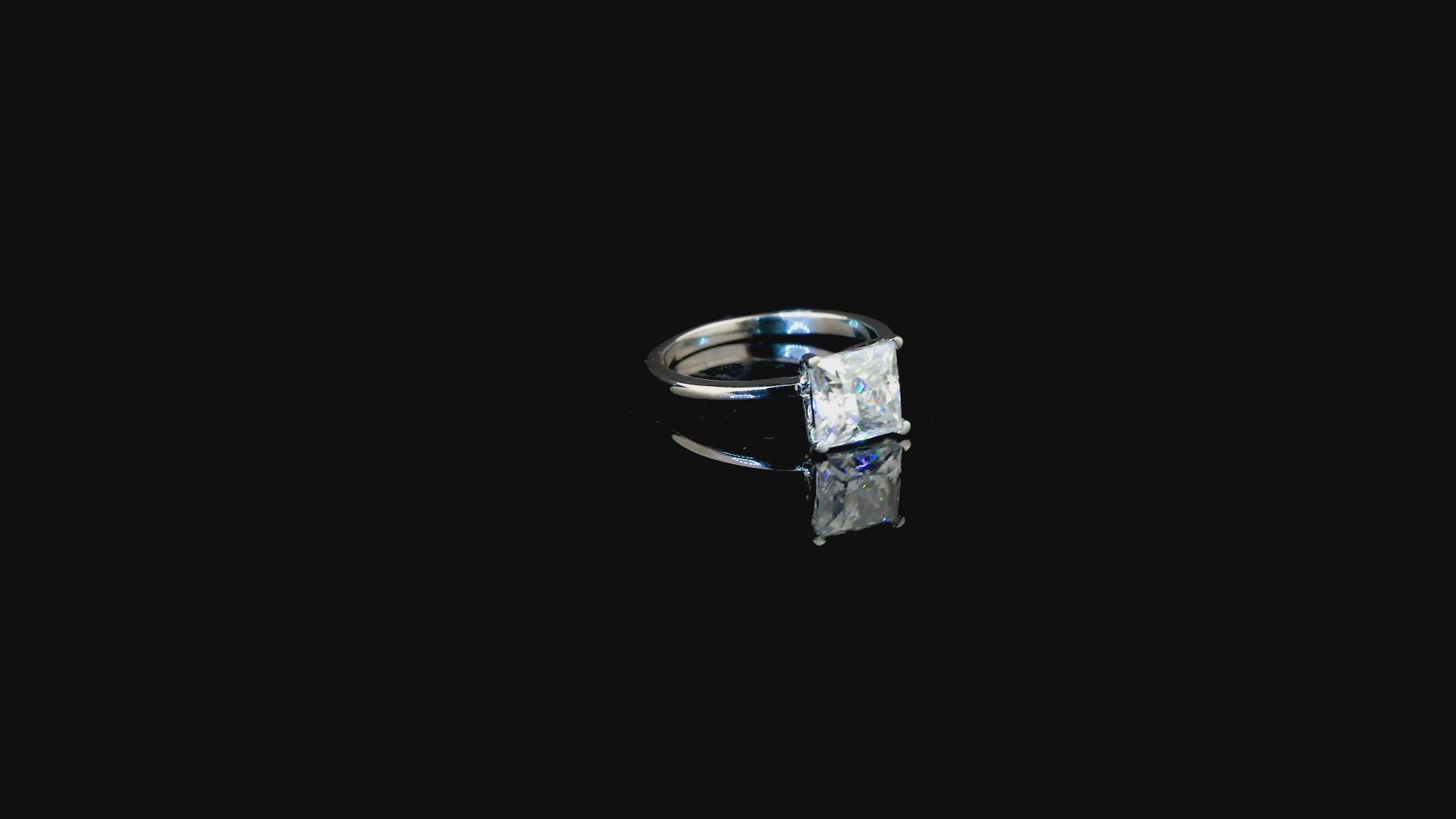 Classic princess Solitaire ring