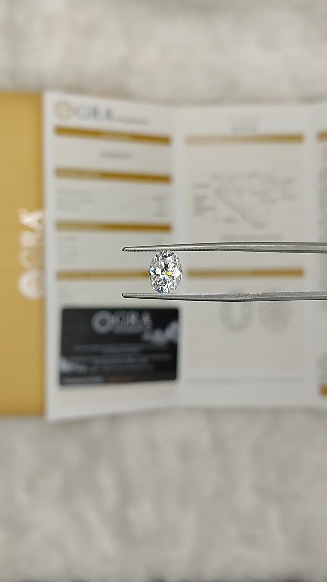 Oval Cut Certified Loose Moissanite Diamond