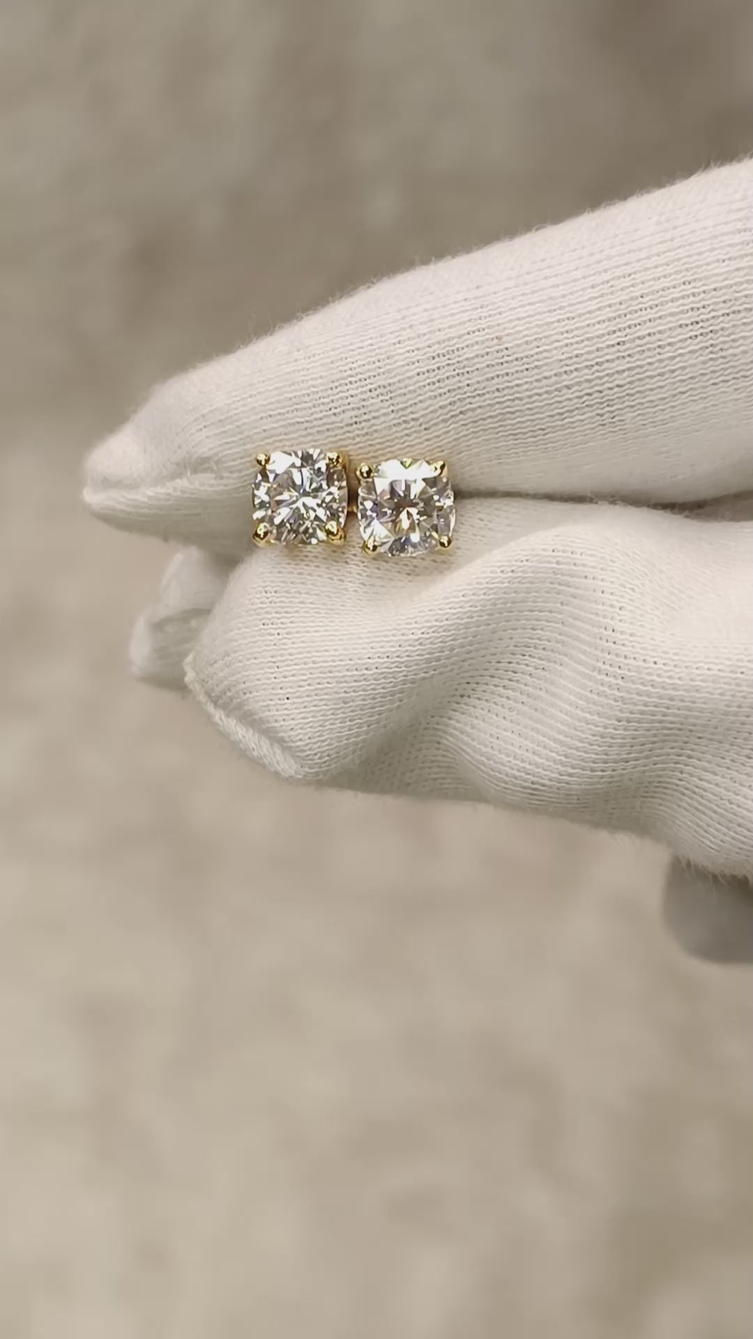 Classic Cushion Cut  Studs
