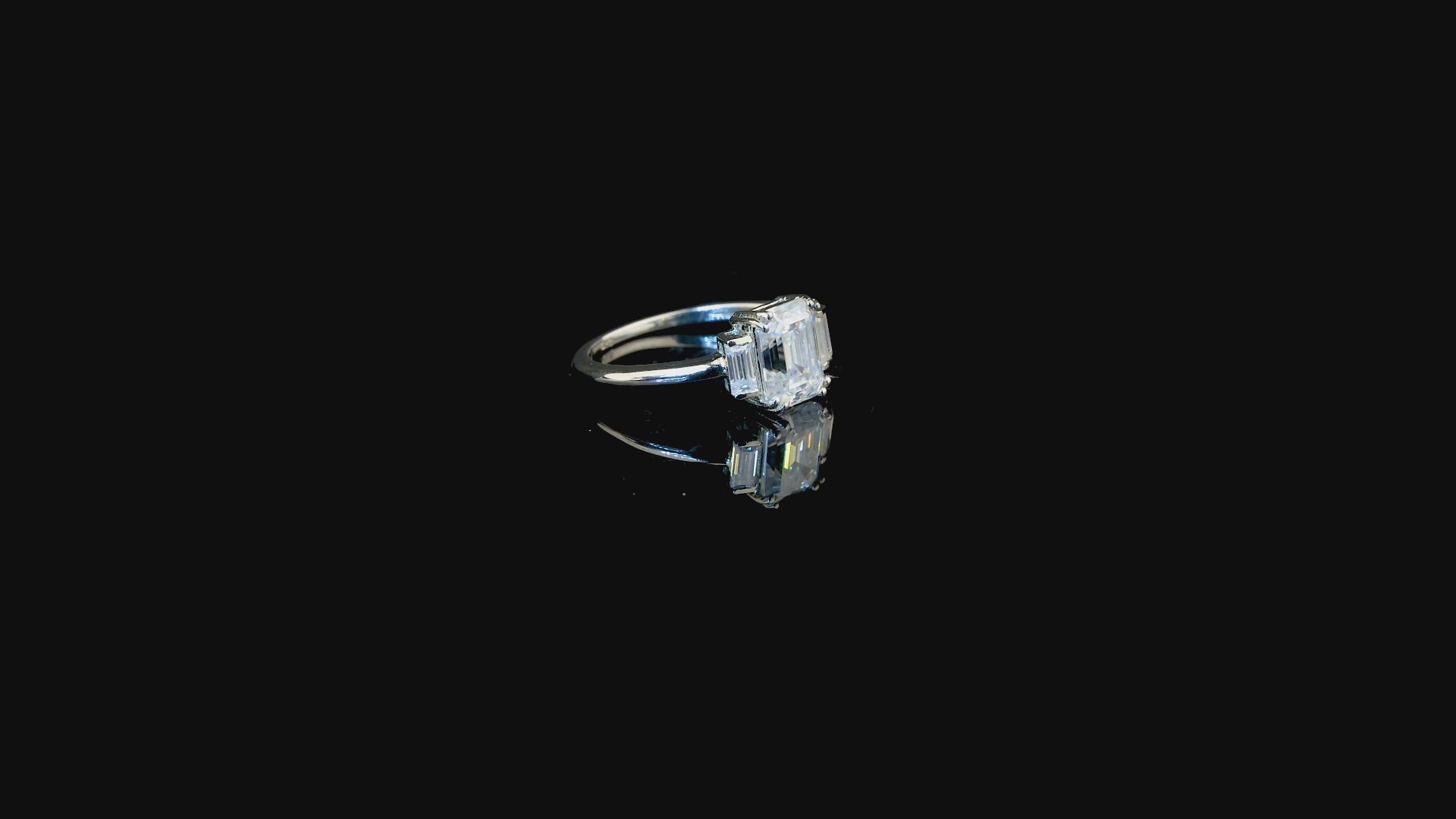 Emerald Baguette Ring