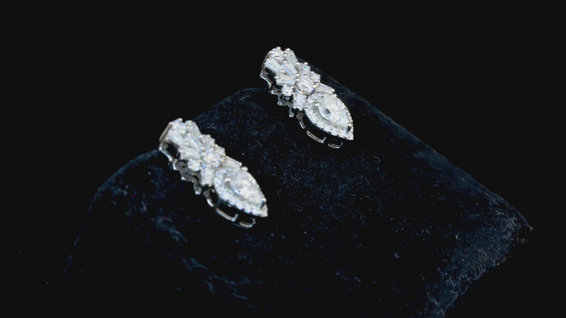 Baguette & Pears Drop Fancy Studs