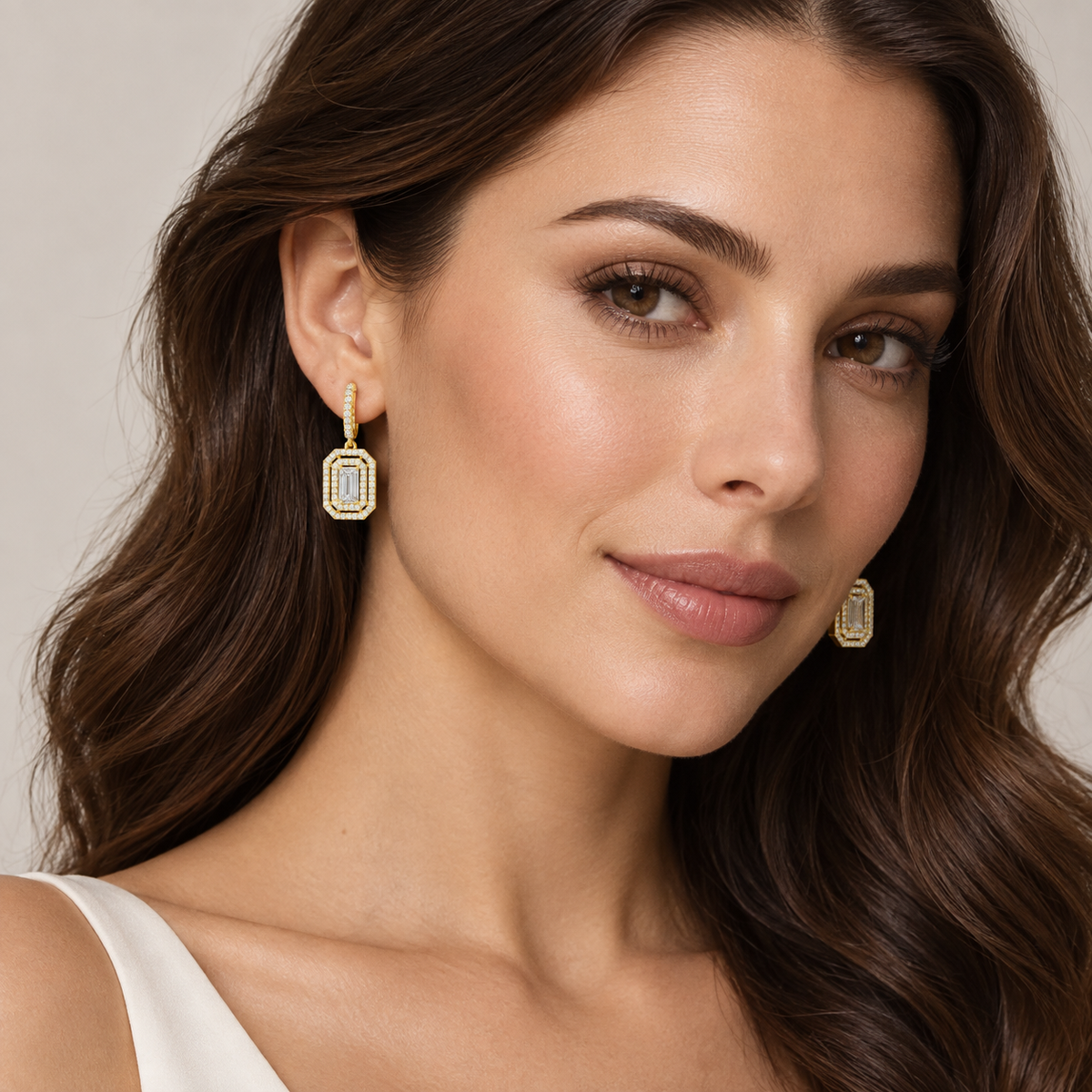 Baguette Halo Hoops – product view 4