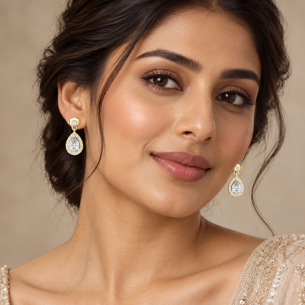 Pear Luxe Drop Earrings – product view 3