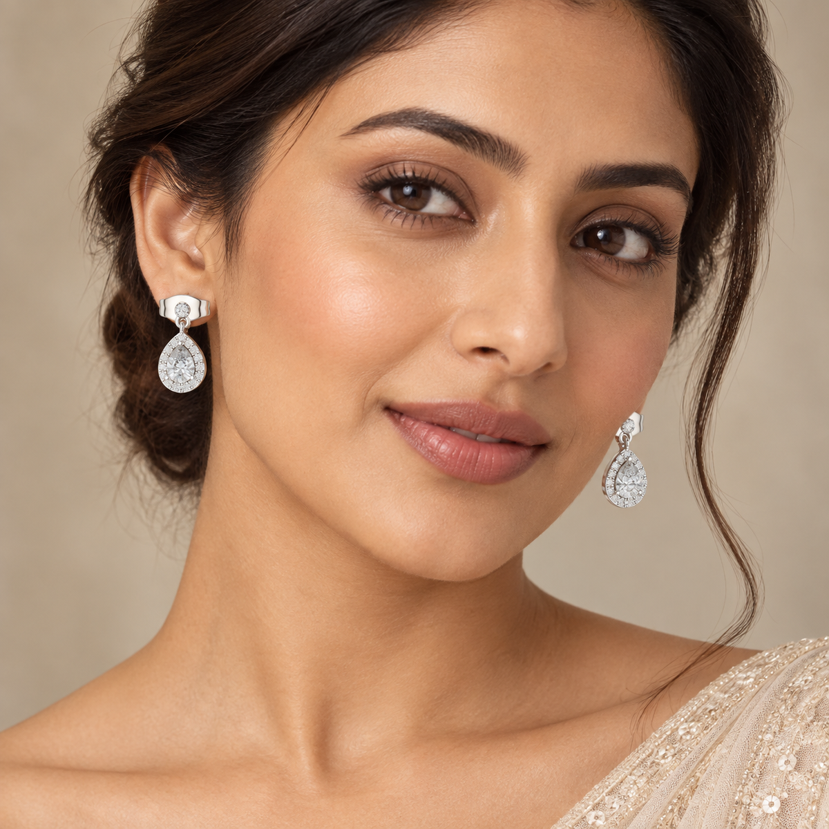 Pear Luxe Drop Earrings – product view 4