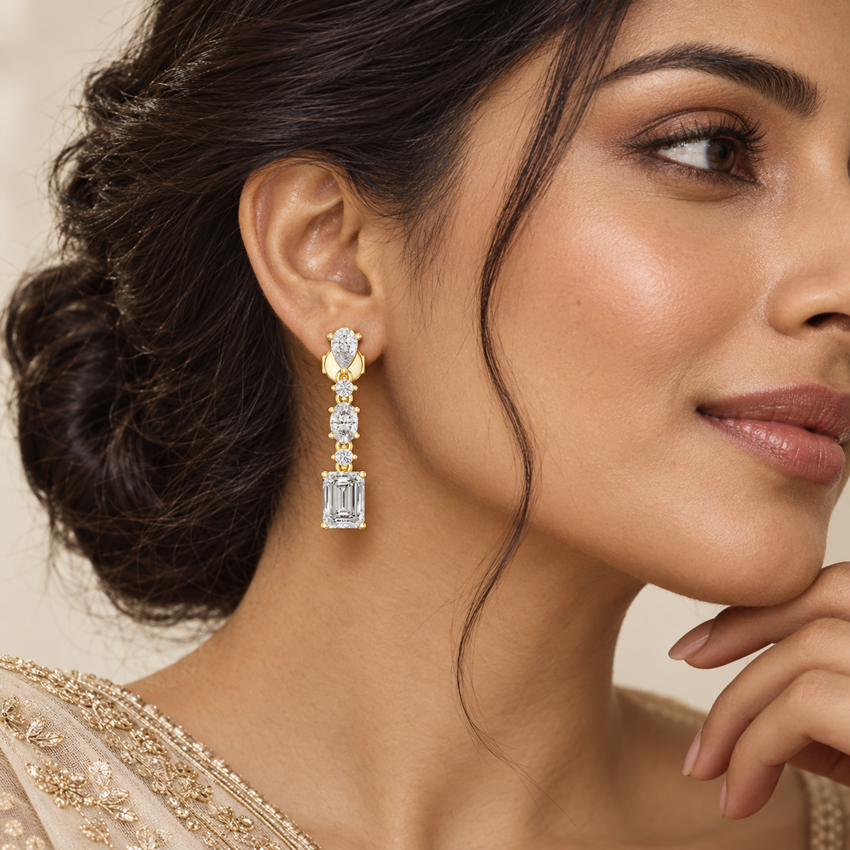 Jewel Line Danglers – product view 4