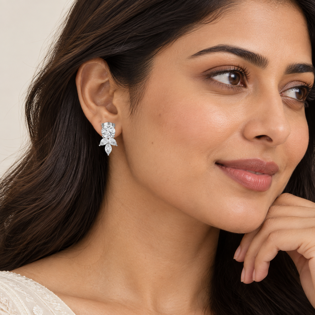 Half Bloom Studs – product view 3
