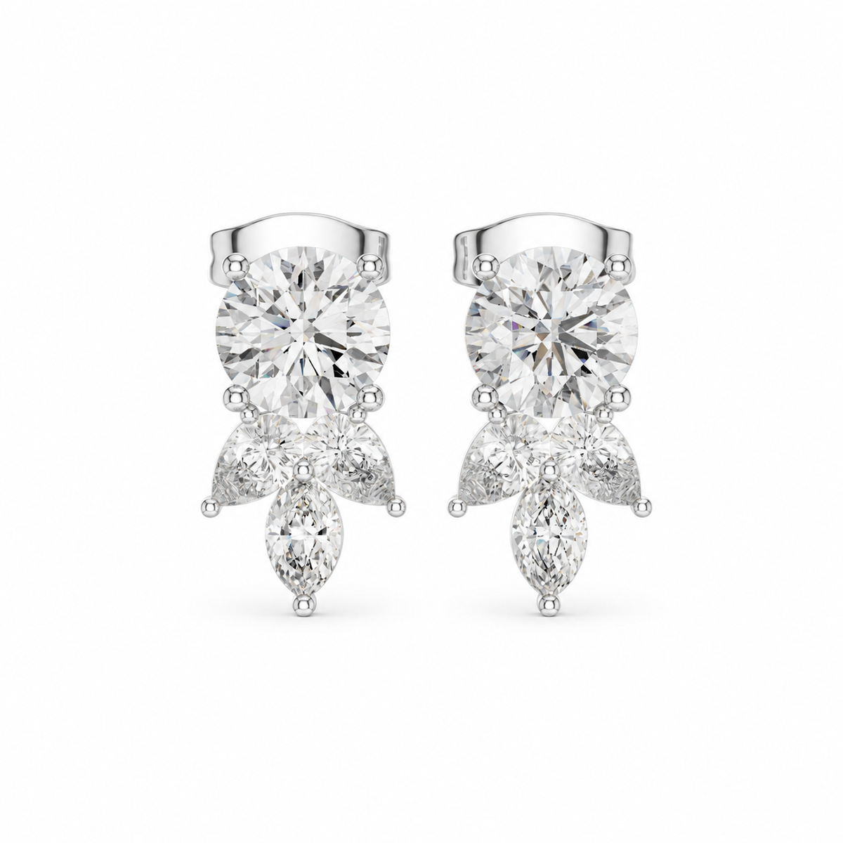 Half Bloom Studs – product view 2