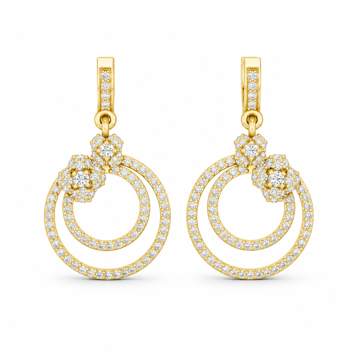 Floral Orbit Danglers