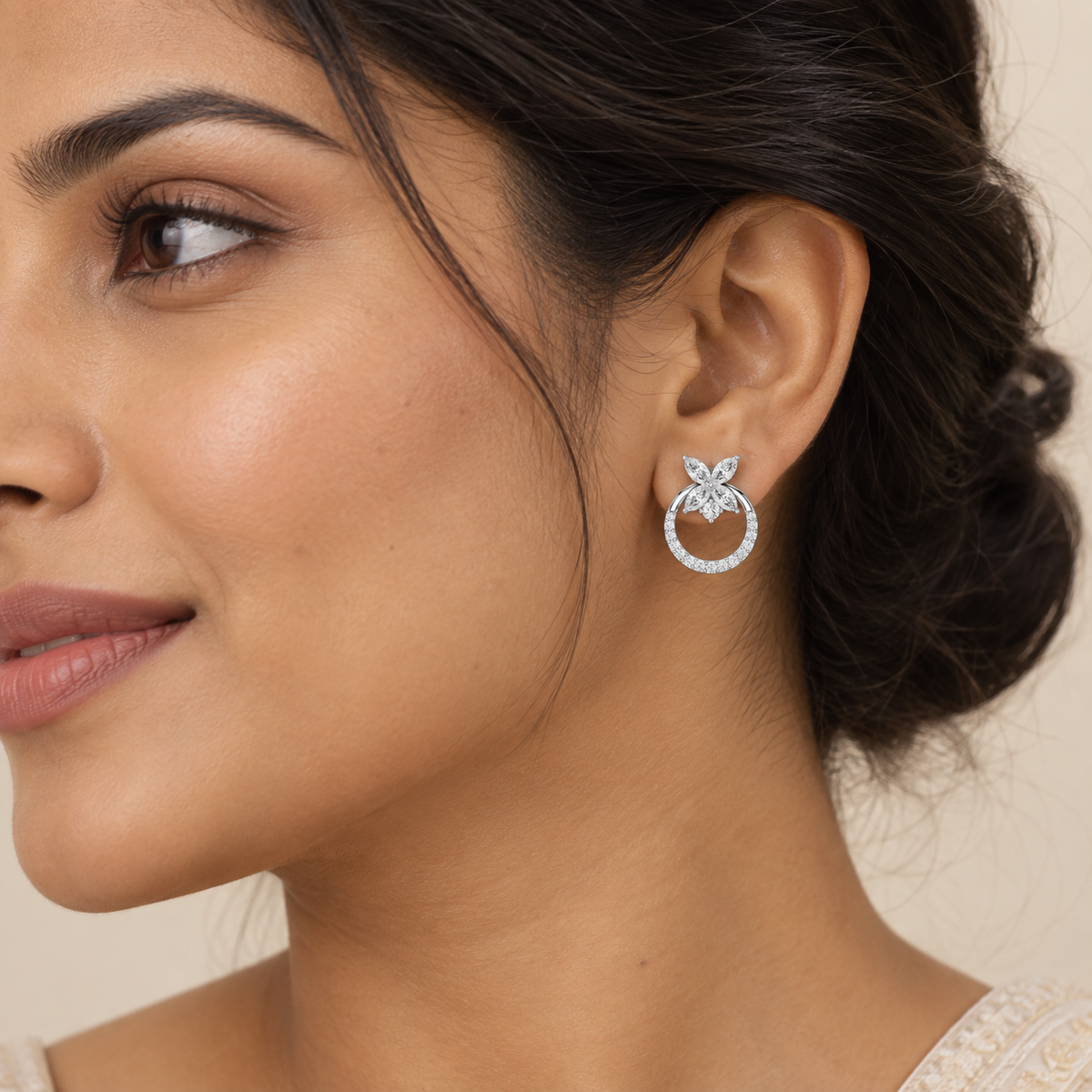 Flower Loop Studs – product view 4