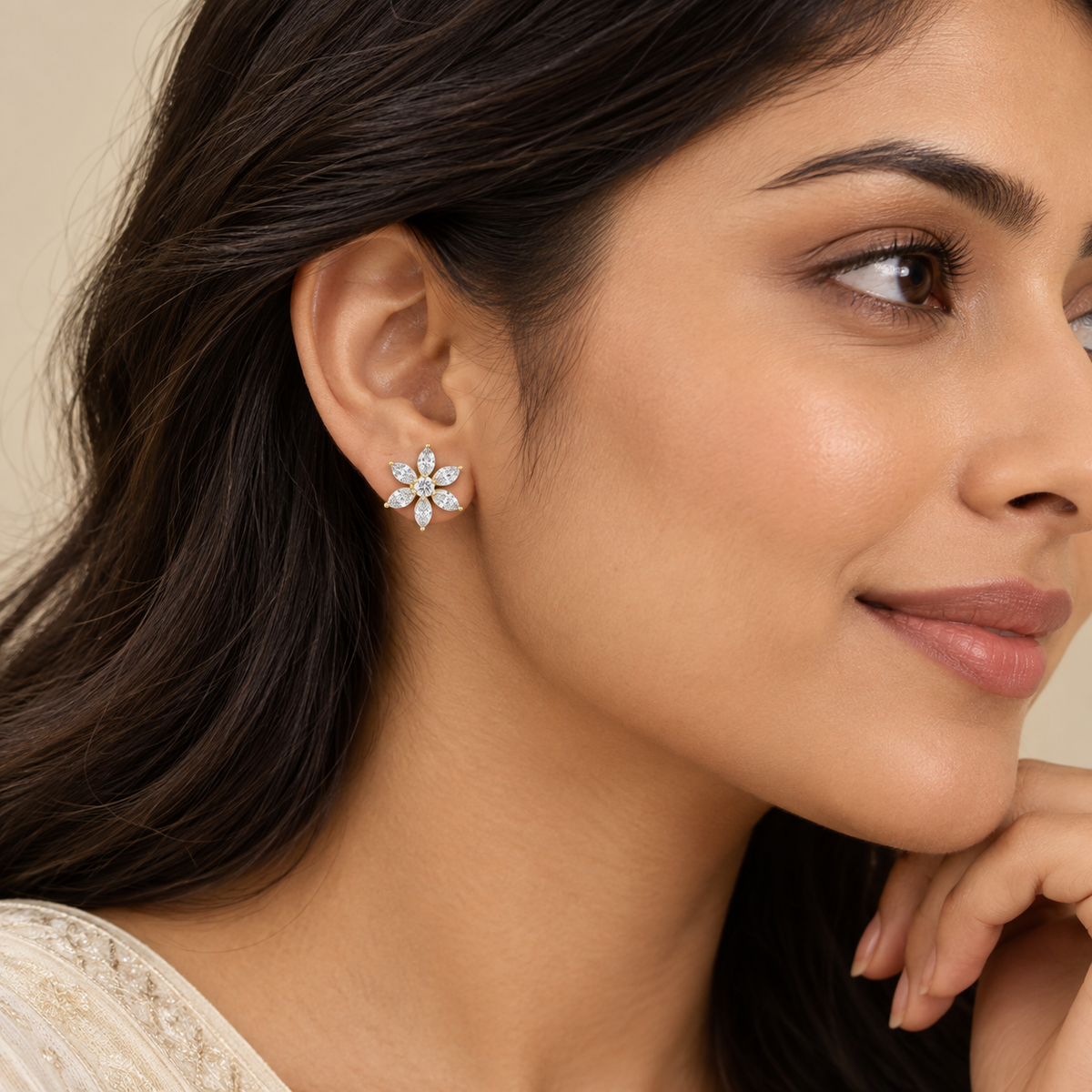 Petalina Studs – product view 4