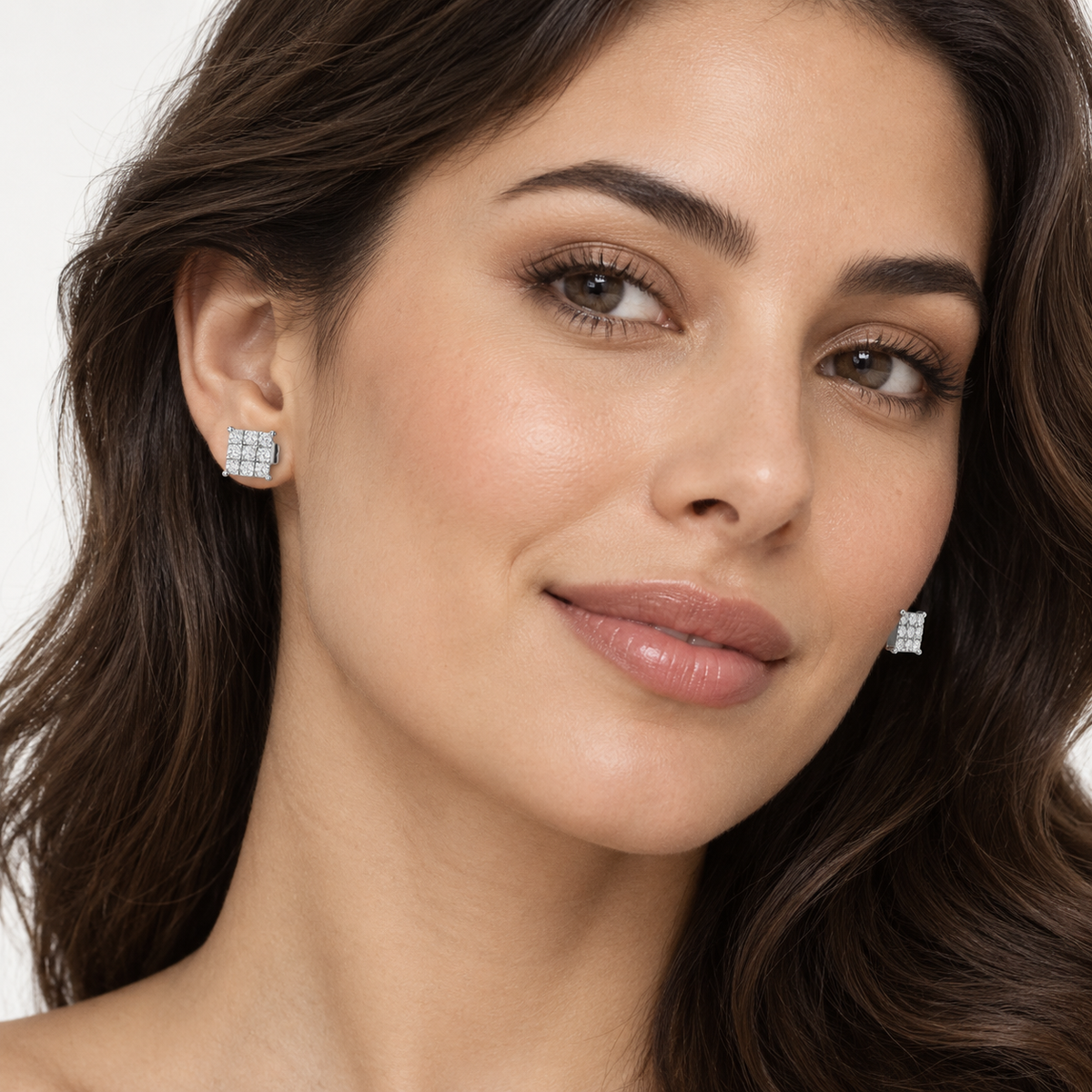 Gem Grid Studs – product view 3