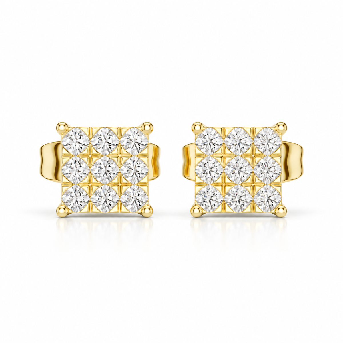 Gem Grid Studs