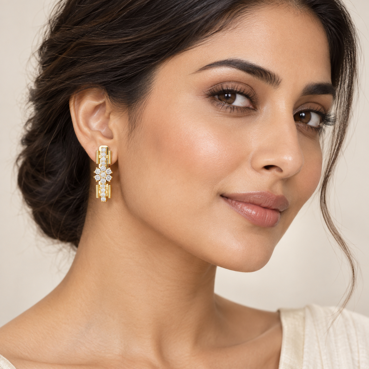 Floral Beam Earrings – product view 4