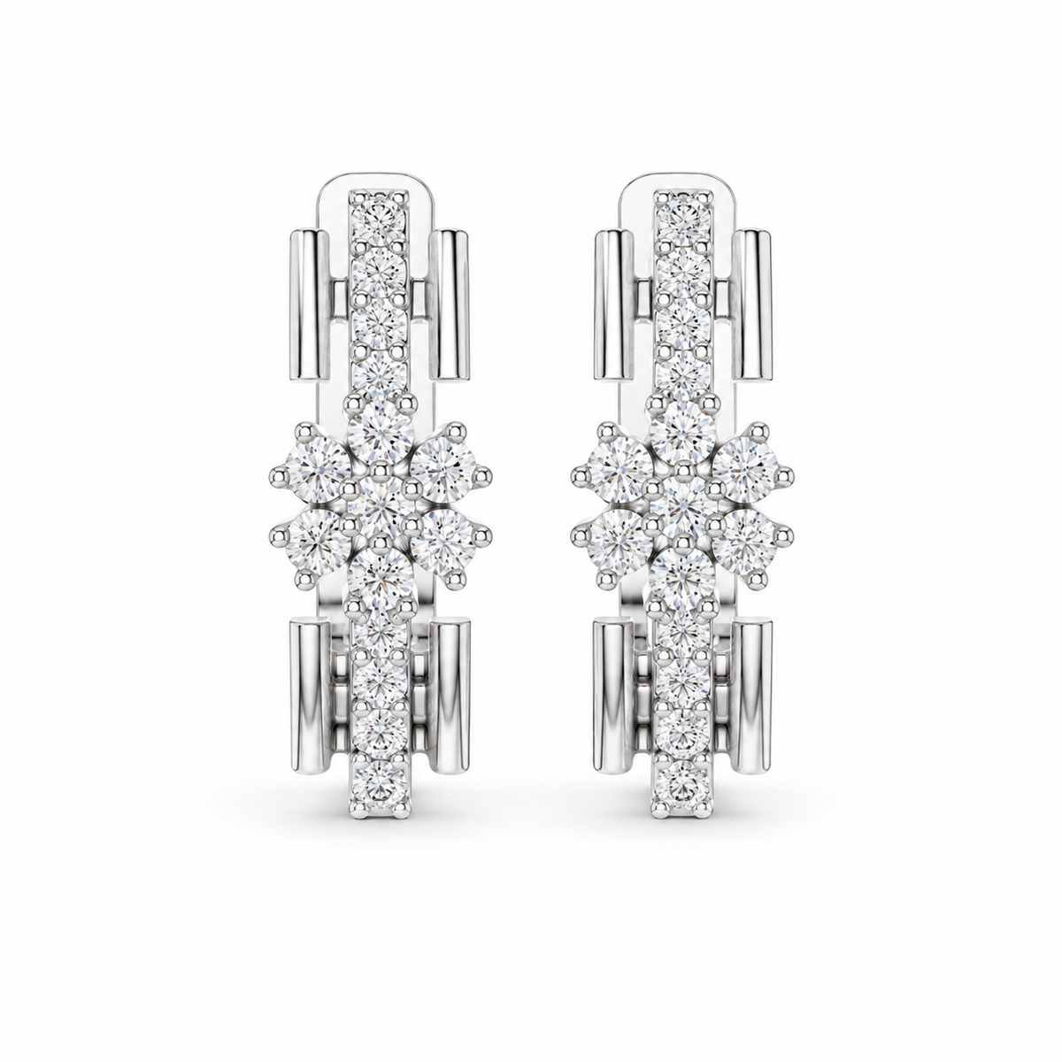 Floral Beam Earrings – product view 2