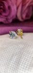 Moissanite-earrings-Gold 13